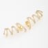 BR-01498 BRINCO EAR CUFF EM DESIGN ESPIRA COM MICRO ZIRCÔNIAS 