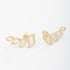 BR-01960 EAR CUFF EM FORMATO DE FOLHAS 