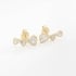 BR-02102 BRINCO EAR CUFF EM FORMATO DE CORAÇÃO EM ZIRCÔNIAS