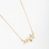 GR-00616 COLAR AMOR COM ZIRCÔNIAS COLORIDA 