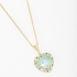 GR-00725 COLAR CORAÇÃO ZIRCÔNIA LAPIDADO COM MICRO ZIRCÔNIA COLORIDA