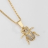 GR-00814 COLAR ESCARAVELHO COM MICRO ZIRCÔNIAS 