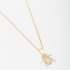GR-00814 COLAR ESCARAVELHO COM MICRO ZIRCÔNIAS 