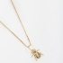 GR-00814 COLAR ESCARAVELHO COM MICRO ZIRCÔNIAS 