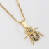 GR-00814 COLAR ESCARAVELHO COM MICRO ZIRCÔNIAS 