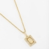 GR-00818 COLAR NOSSA SENHORA DAS GRAÇA VAZADO COM MICRO ZIRCÔNIA
