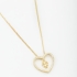 GR-00821 COLAR CORAÇÃO COM MICRO ZIRCÔNIA PENDURICALHO MENINA
