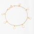 PI-00040 PULSEIRA COM PINGENTES EM FORMATO DE ESTRELA
