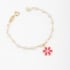 PI-00079 PULSEIRA INFANTIL COM FLOR E DETALHES DE PÉROLAS