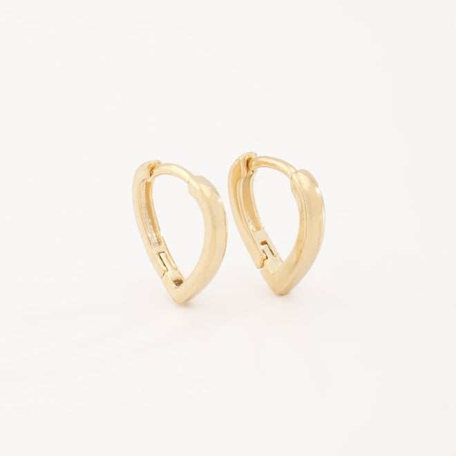 AC-0282 BRINCO BANHADO A OURO 18K EM FORMATO DE ARGOLA COM DESIGN LISO
