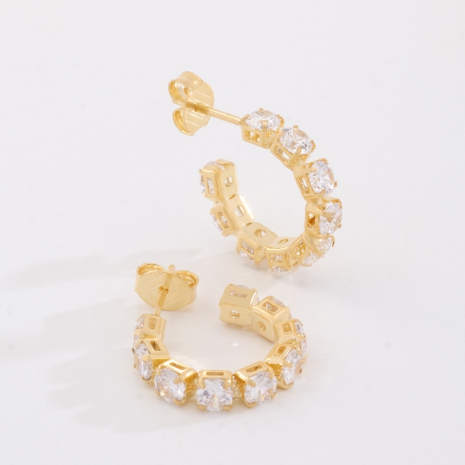 AGL-00266 ARGOLA TRABALHADA COM ZIRCONIA REDONDA 