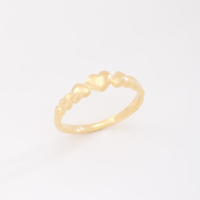 AN-01651 ANEL COM DESIGN DE CORAÇÕES