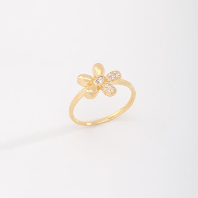 AN-01813 ANEL COM DESIGN EM FORMATO DE FLOR