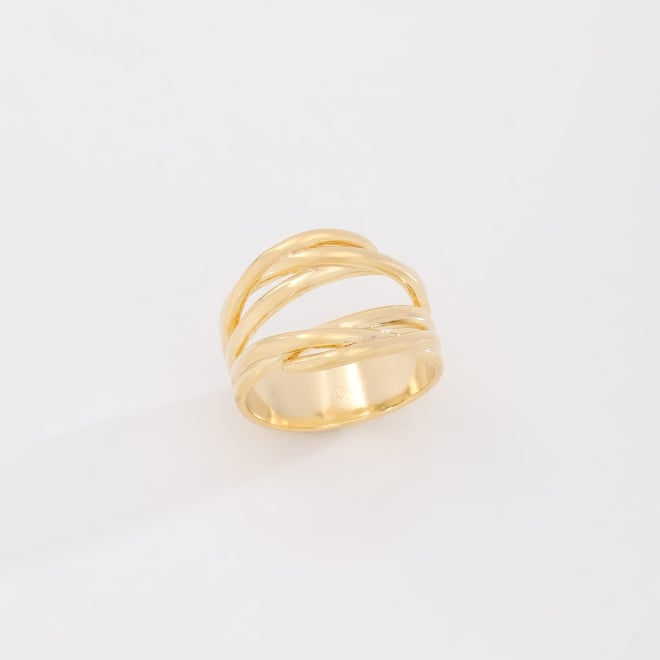AN-01851 ANEL COM DESIGN ENTRELAÇADO