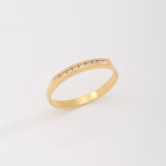 AP-0009 ANEL BANHADO A OURO 18K COM DESIGN DELICADO E MINIMALISTA