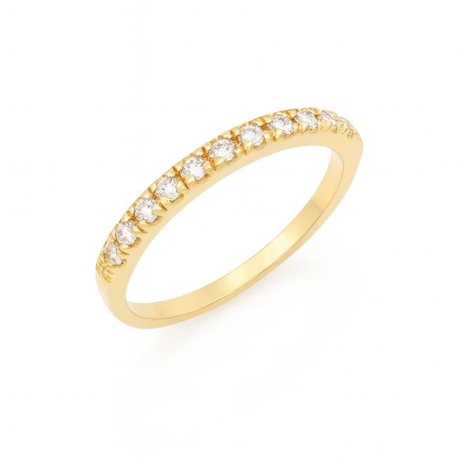 AP-0011 ANEL BANHADO A OURO 18K COM DETALHES CRAVEJADOS EM ZIRCÔNIAS