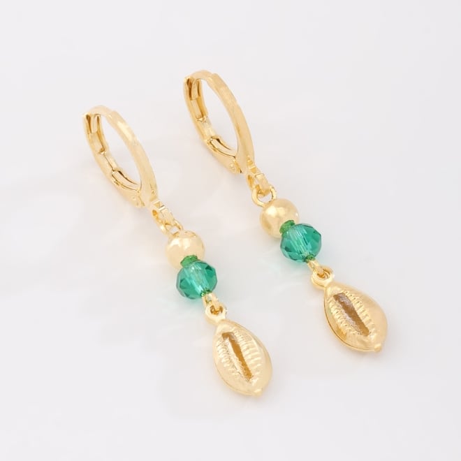 AQ-00260 BRINCO ARGOLA CLICK BANHADO A OURO 18K COM DETALHE DE ESFERA