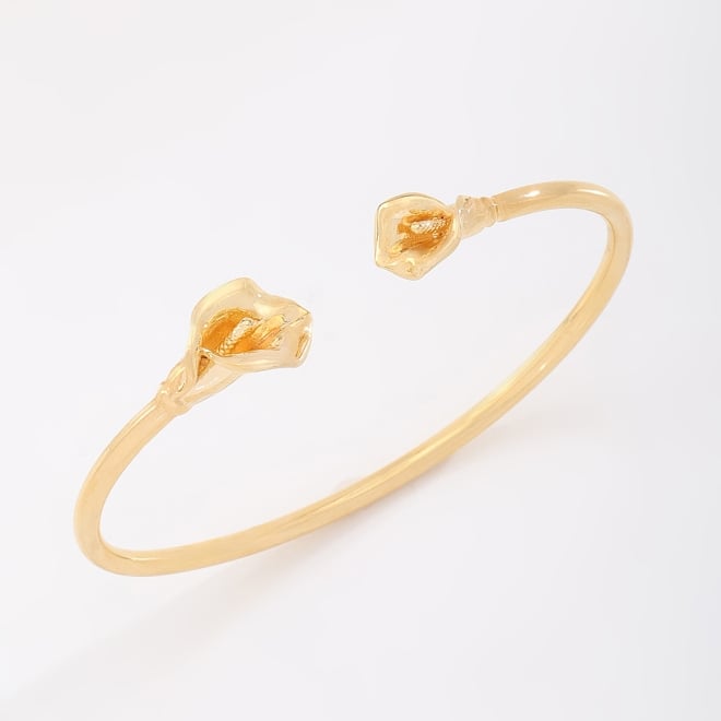 BL-00020 BRACELETE FLOR COPO DE LEITE LISA