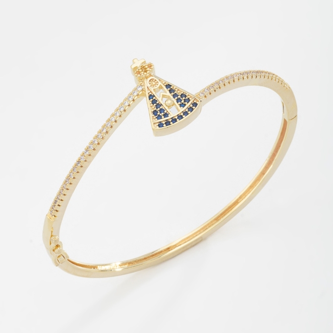BL-00039 BRACELETE COM DETALHE DE NOSSA SENHORA APARECIDA EM ZIRCÔNIAS