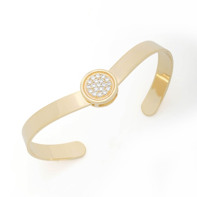 BL-00073 BRACELETE CIRCULAR EM ZIRCÔNIAS