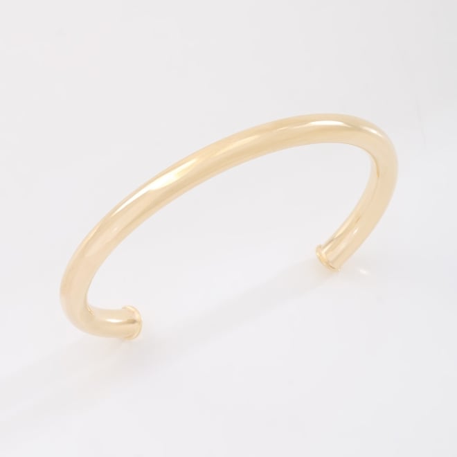BL-00114 BRACELETE BANHADO A OURO 18K COM DESIGN LISO E ACABAMENTO POLIDO