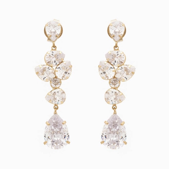 BR-00676  BRINCO ZIRCÔNIA GOTAS E REDONDA