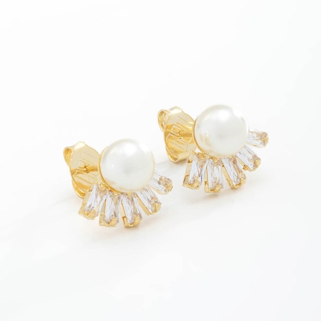 BR-01199-BRINCO COM DETALHES DE PÉROLAS E ZIRCÔNIAS LAPIDADAS