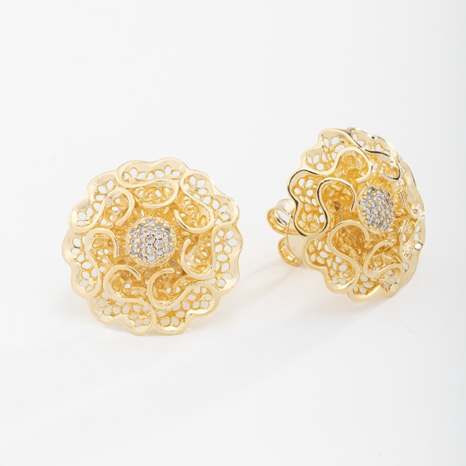 BR-01752 AF FLOR 22MM TRAB VAZADA E MIOLO C/ MICRO ZIRC 1.2
