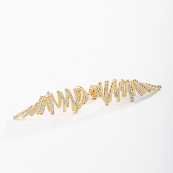 BR-01779 BRINCO EAR CUFF COM MICRO ZIRCÔNIAS 