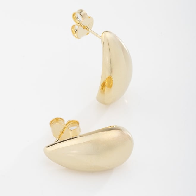 BR-01996 - BRINCO BANHADO A OURO 18K COM DESIGN EM GOTA POLIDA