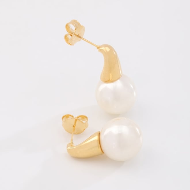 BR-02001 BRINCO BANHADO A OURO 18K COM P&Eacute;ROLA SHELL