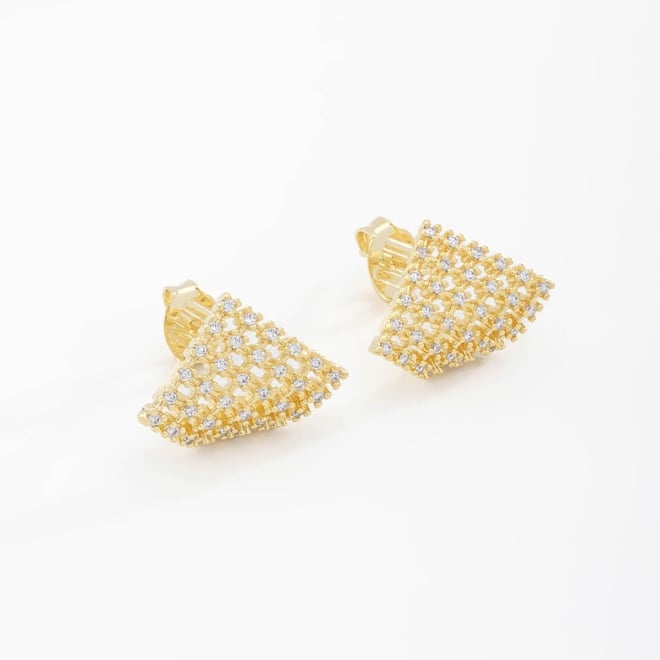 OUTB-02248 BRINCO COM DESIGN TRIANGULAR EM ZIRCÔNIAS