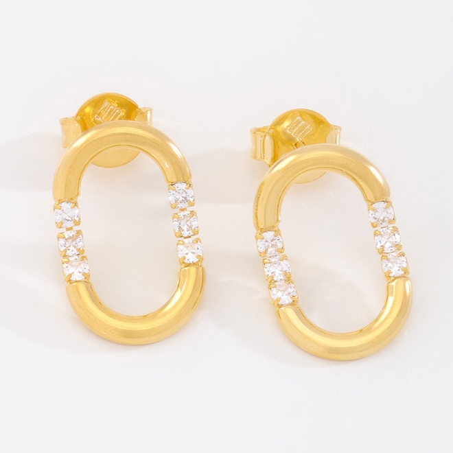 BR-03024 BRINCO COM DESIGN OVAL E DETALHES CRAVEJADOS