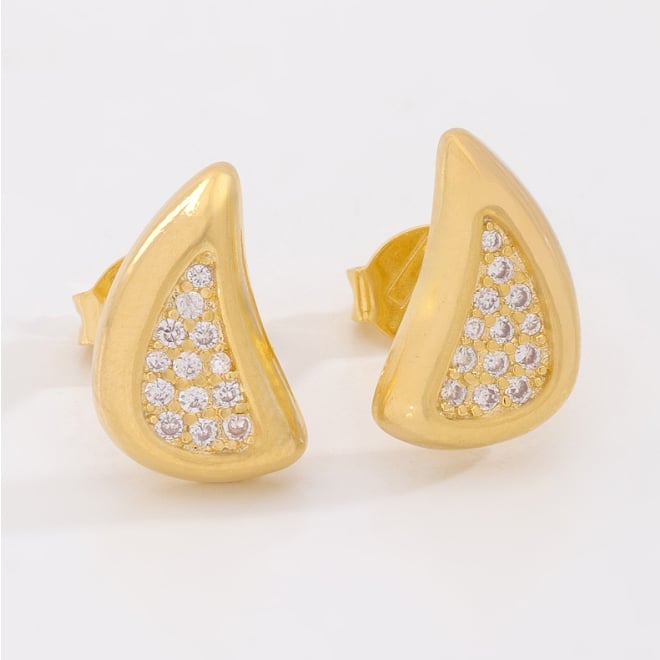 BR-03034 BRINCO BANHADO A OURO 18K COM DESIGN ORGÂNICO