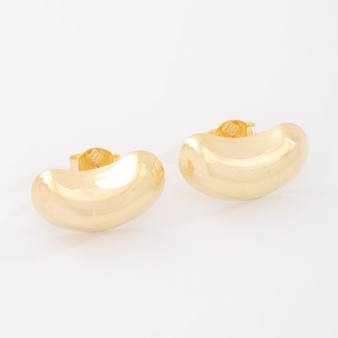 BR-03095 BRINCO BANHADO A OURO 18K COM DESIGN ORGÂNICO