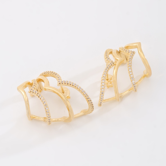 BR-03163 BRINCO EARHOOK COM DESIGN ORGÂNICO