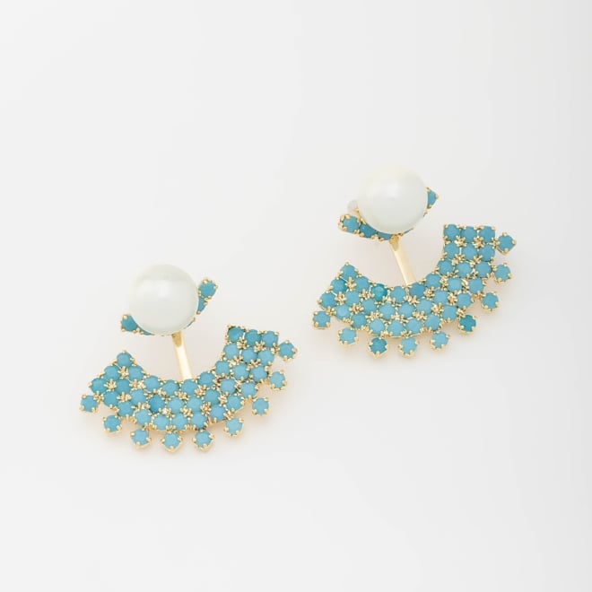 BR-12150 BRINCO EAR JACKET COM BASE DE PÉROLA 