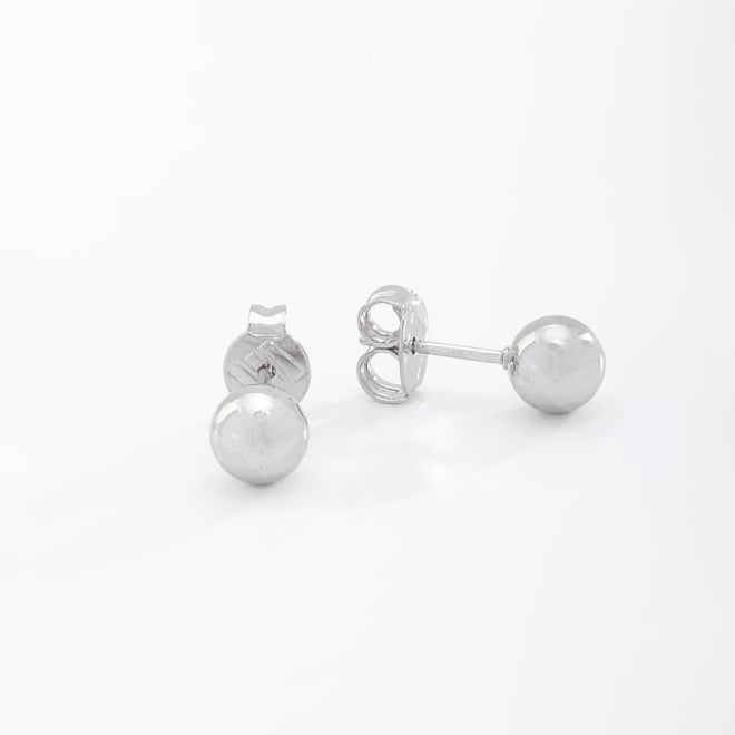BRB-03181 BRINCO BANHADO A RÓDIO BRANCO COM DESIGN EM ESFERA LISA