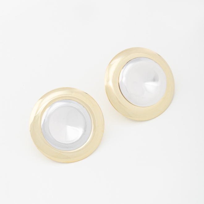 BRM-02469 BRINCO BANHADO A OURO 18K COM DETALHES EM RÓDIO