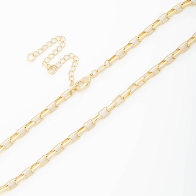 CH-0064 CHOKER COM ELOS RETANGULARES TRABALHADOS