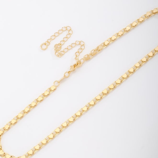 CH-0161 CHOKER CORRENTE ELO CARTIER COM CORAÇÃO 