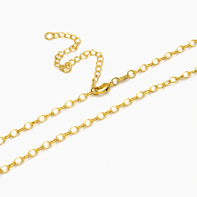 CH-0167 CHOKER BANHADA A OURO 18K COM CORRENTE DE ELOS DELICADOS