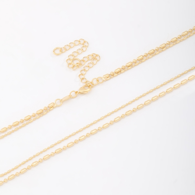 CH-0204 CHOKER COM ELOS INTERCALADOS EM DESIGN DELICADO