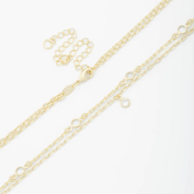 CH-0284 CHOKER  COM DETALHES EM ZIRCÔNIAS COLORIDAS