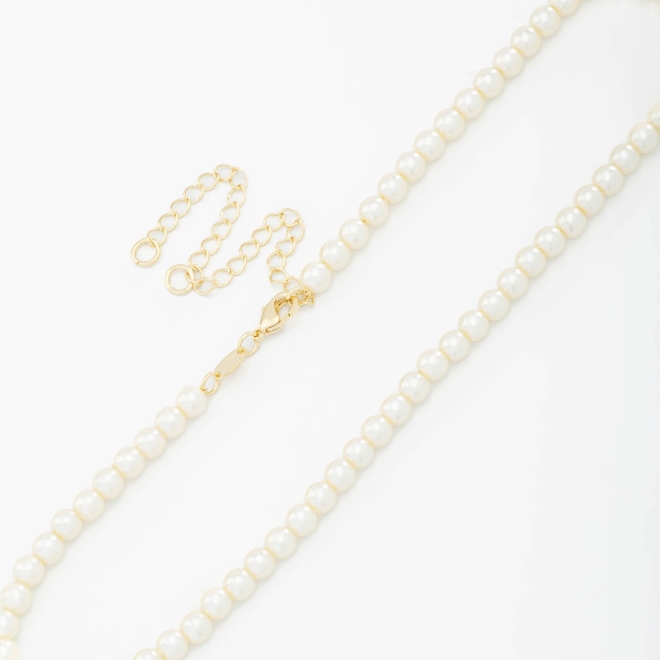 CH-0290 CHOKER COM PÉROLAS CLÁSSICAS E FECHO AJUSTÁVEL