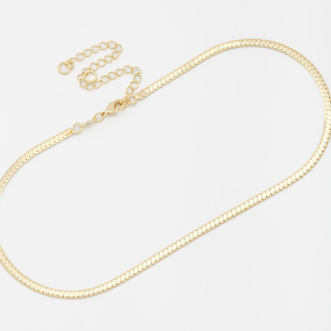 CH-0296 CHOKER COM CORRENTE LAMINADA