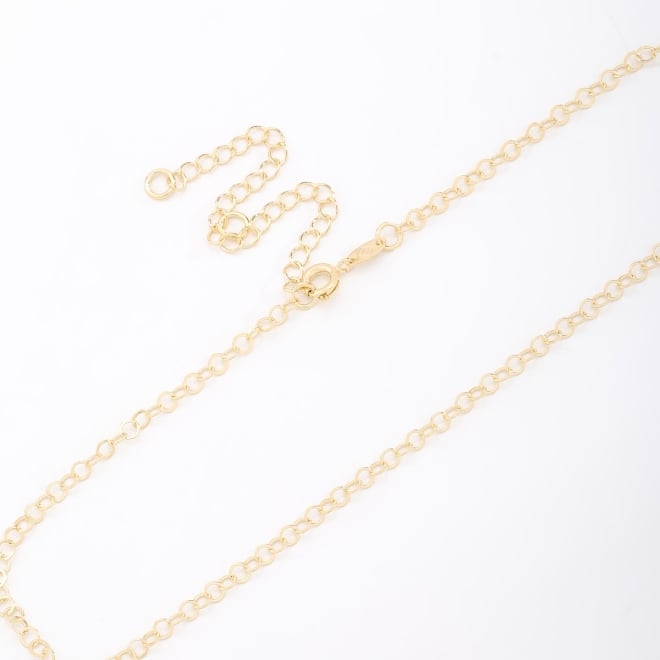 CH-0334 COLAR BANHADO A OURO 18K COM CORRENTE DE ELOS REDONDOS INTERCALADO