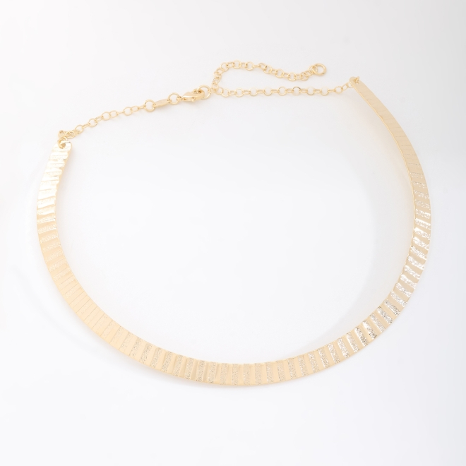 CH-0339 CHOKER COM DESIGN TEXTURIZADO
