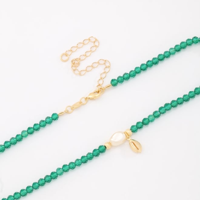 CH-0351 CHOKER BANHADA A OURO 18K COM CRISTAIS FACETADOS
