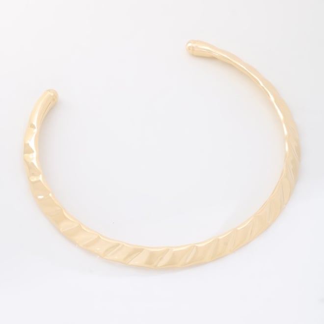 CH-0365 CHOKER BANHADO A OURO 18K COM DESIGN ORGÂNICO